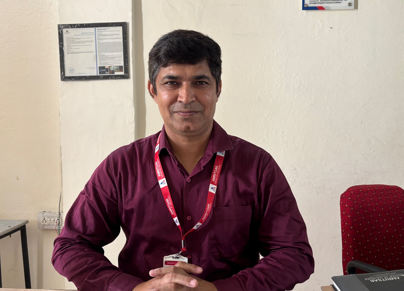 Dr Narinder Sharma, Dean R&D